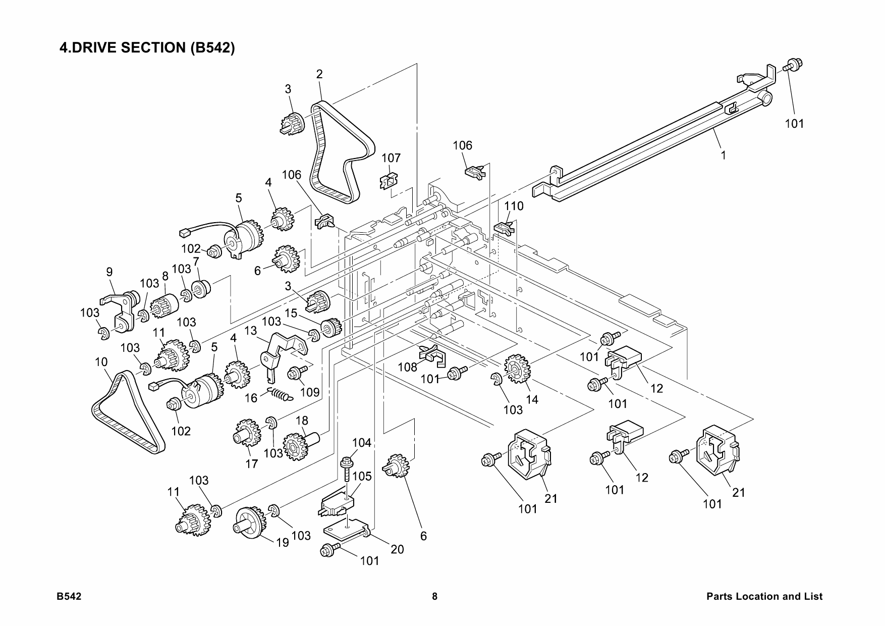 RICOH Options B542 PS530 Parts Catalog PDF download-5